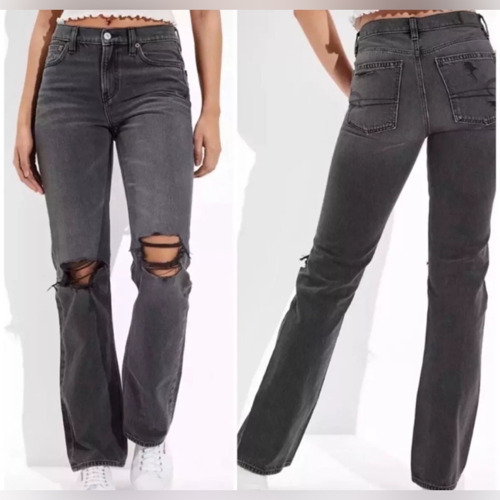 American Eagle '90s Bootcut Jeans High Rise - Size 00 - Rocker Black